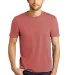 DM130 District Made Mens Perfect Tri-Blend Crew Te in Blush frost front view
