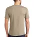 DM130 District Made Mens Perfect Tri-Blend Crew Te in Dsrttanhtr back view