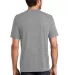 DM130 District Made Mens Perfect Tri-Blend Crew Te in Grey frost back view