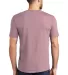 DM130 District Made Mens Perfect Tri-Blend Crew Te in Hthrd lavender back view
