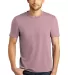 DM130 District Made Mens Perfect Tri-Blend Crew Te in Hthrd lavender front view