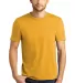 DM130 District Made Mens Perfect Tri-Blend Crew Te in Ochreylwhr front view