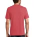 DM130 District Made Mens Perfect Tri-Blend Crew Te in Red frost back view