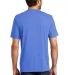 DM130 District Made Mens Perfect Tri-Blend Crew Te in Royal frost back view