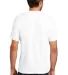 DM130 District Made Mens Perfect Tri-Blend Crew Te in White back view