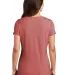 DM1350L District Made Ladies Perfect Tri-Blend V-N Blush Frost back view