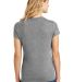 DM130L District Made Ladies Perfect Tri-Blend Crew Grey Frost back view