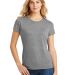 DM130L District Made Ladies Perfect Tri-Blend Crew Grey Frost front view