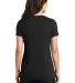 DM130L District Made Ladies Perfect Tri-Blend Crew in Black back view