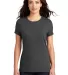 DM130L District Made Ladies Perfect Tri-Blend Crew in Charcoal front view