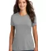 DM130L District Made Ladies Perfect Tri-Blend Crew in Grey frost front view