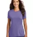 DM130L District Made Ladies Perfect Tri-Blend Crew in Purple frost front view