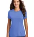 DM130L District Made Ladies Perfect Tri-Blend Crew in Royal frost front view