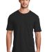 DM108 District Made Mens Perfect Blend Crew Tee Black front view