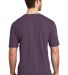 DM108 District Made Mens Perfect Blend Crew Tee Hthr Eggplant back view