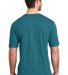 DM108 District Made Mens Perfect Blend Crew Tee Hthr Teal back view