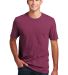 DM108 District Made Mens Perfect Blend Crew Tee Raspberry Flck front view