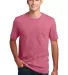 DM108 District Made Mens Perfect Blend Crew Tee in Awrnspnkht front view