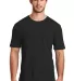 DM108 District Made Mens Perfect Blend Crew Tee in Black front view