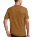 DM108 District Made Mens Perfect Blend Crew Tee in Dkbrwnhthr back view