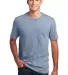 DM108 District Made Mens Perfect Blend Crew Tee in Flntbluhtr front view