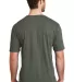 DM108 District Made Mens Perfect Blend Crew Tee in Hthrd olive back view