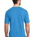 DM108 District Made Mens Perfect Blend Crew Tee in Hthr brt turqu back view