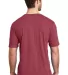 DM108 District Made Mens Perfect Blend Crew Tee in Hthr red back view