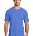DM108 District Made Mens Perfect Blend Crew Tee in Hthr royal front view