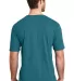 DM108 District Made Mens Perfect Blend Crew Tee in Hthr teal back view