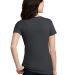 DM108L District Made Ladies Perfect Blend Crew Tee Hthr Charcoal back view
