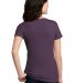 DM108L District Made Ladies Perfect Blend Crew Tee Hthr Eggplant back view