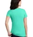 DM108L District Made Ladies Perfect Blend Crew Tee in Aquahthr back view