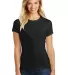 DM108L District Made Ladies Perfect Blend Crew Tee in Black front view