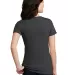 DM108L District Made Ladies Perfect Blend Crew Tee in Hthr charcoal back view