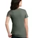 DM108L District Made Ladies Perfect Blend Crew Tee in Htdolive back view