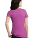 DM108L District Made Ladies Perfect Blend Crew Tee in Hthr pink rasp back view