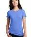 DM108L District Made Ladies Perfect Blend Crew Tee in Htrdroyal front view