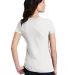 DM108L District Made Ladies Perfect Blend Crew Tee in White back view