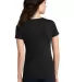 DM1190L District Made Ladies Perfect Blend V-Neck  in Black back view