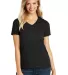 DM1190L District Made Ladies Perfect Blend V-Neck  in Black front view