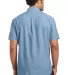 DM3810 District Made Mens Short Sleeve Washed Wove Light Blue back view