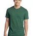 District  DT1400 Young Mens Gravel 50/50 Notch Cre Green Gravel front view