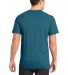 District  DT1400 Young Mens Gravel 50/50 Notch Cre Turquoise Grvl back view