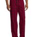 District DT1800 Young Mens Flannel Plaid Pant New Red front view