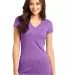 District DT261 Juniors Microburn V-Neck Tee Purple Orchid front view