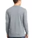 District DT5200 Young Mens The Concert Tee Long Sl Heather Grey back view