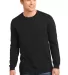 District DT5200 Young Mens The Concert Tee Long Sl Black front view