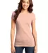 DT6001 Juniors Very Important Tee Dusty Peach front view