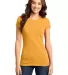 DT6001 Juniors Very Important Tee Gold front view